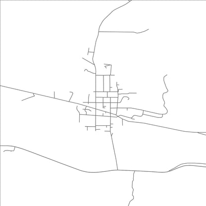 ROAD MAP OF LOWELL, OREGON BY MAPBAKES