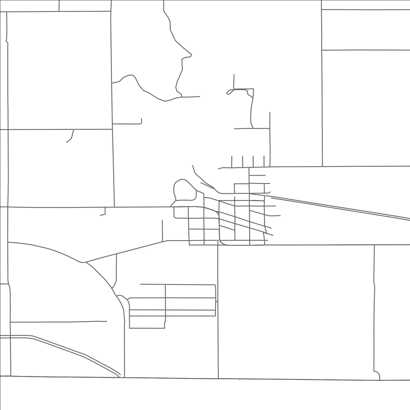 ROAD MAP OF MALIN, OREGON BY MAPBAKES