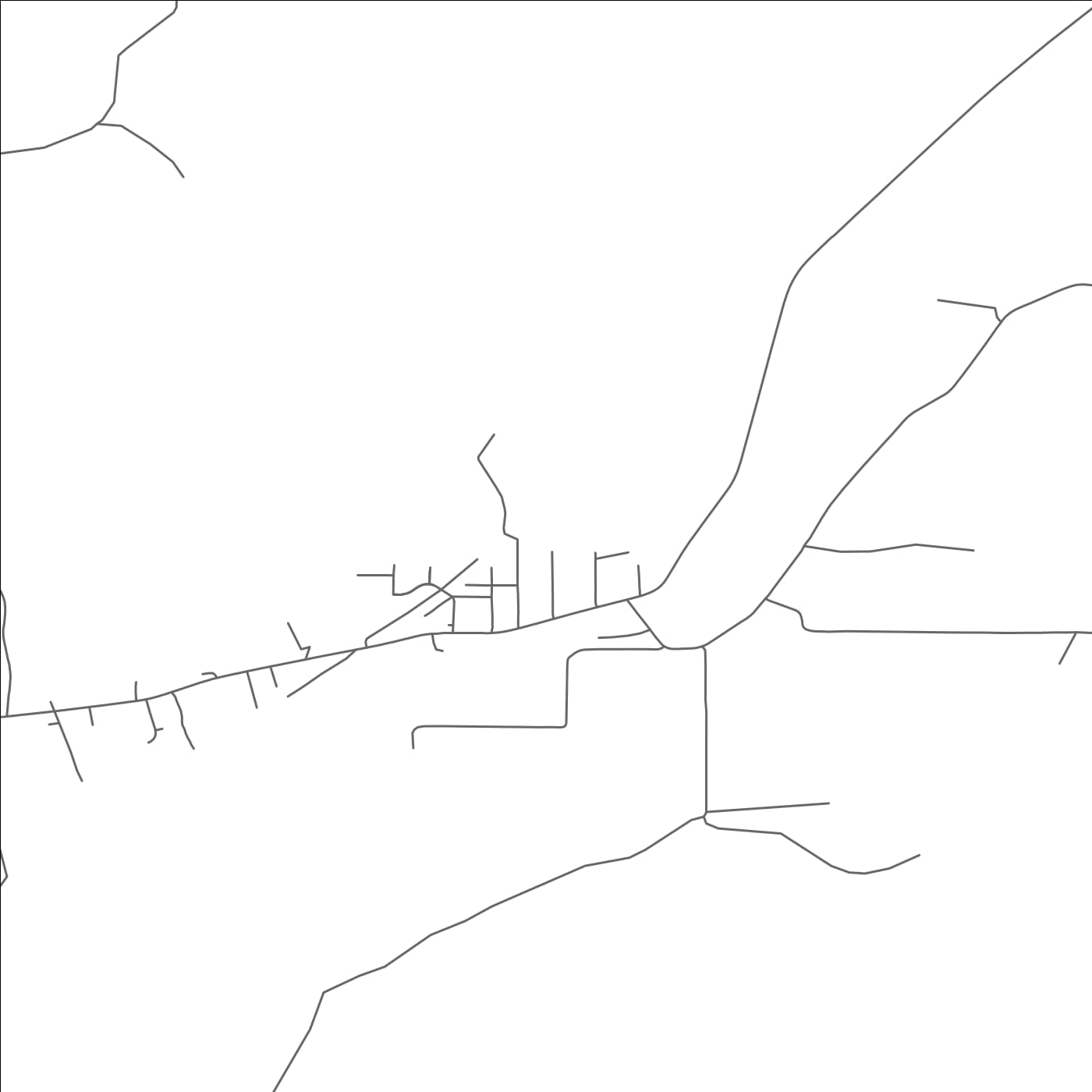 ROAD MAP OF MARCOLA, OREGON BY MAPBAKES