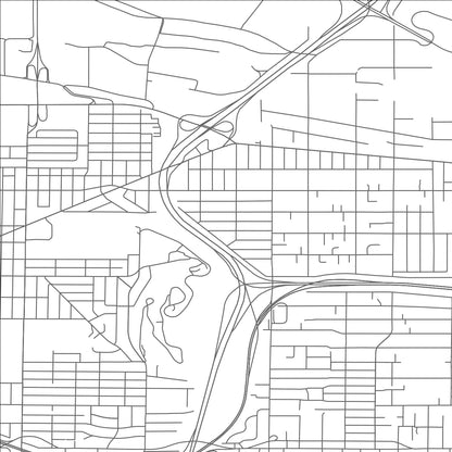 ROAD MAP OF MAYWOOD PARK, OREGON BY MAPBAKES