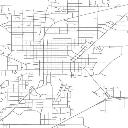 ROAD MAP OF MCMINNVILLE, OREGON BY MAPBAKES