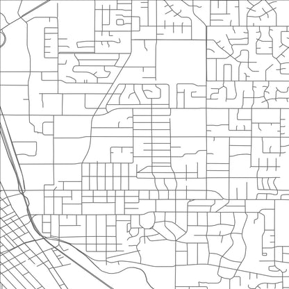 ROAD MAP OF MEDFORD, OREGON BY MAPBAKES