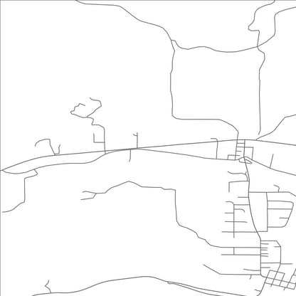 ROAD MAP OF MEHAMA, OREGON BY MAPBAKES