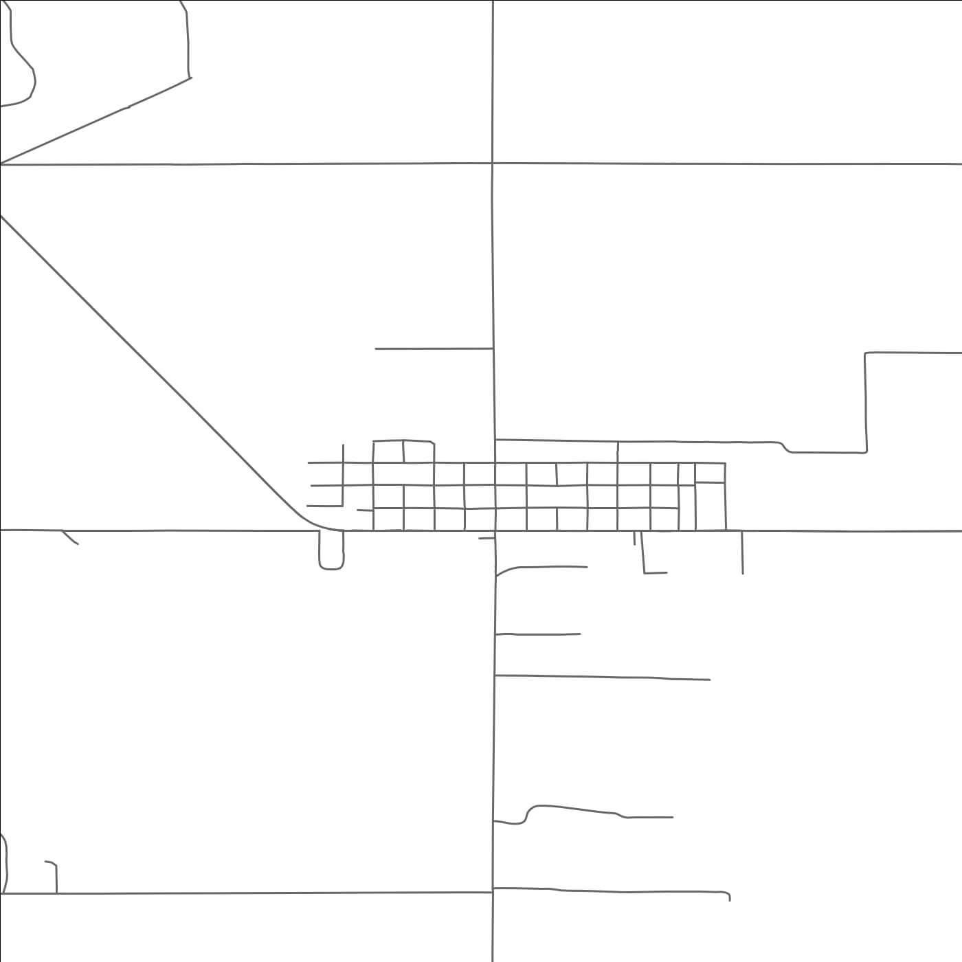 ROAD MAP OF MERRILL, OREGON BY MAPBAKES