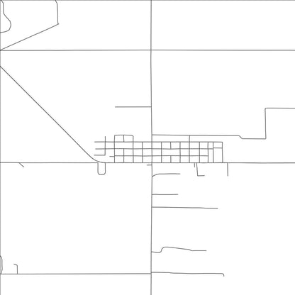 ROAD MAP OF MERRILL, OREGON BY MAPBAKES