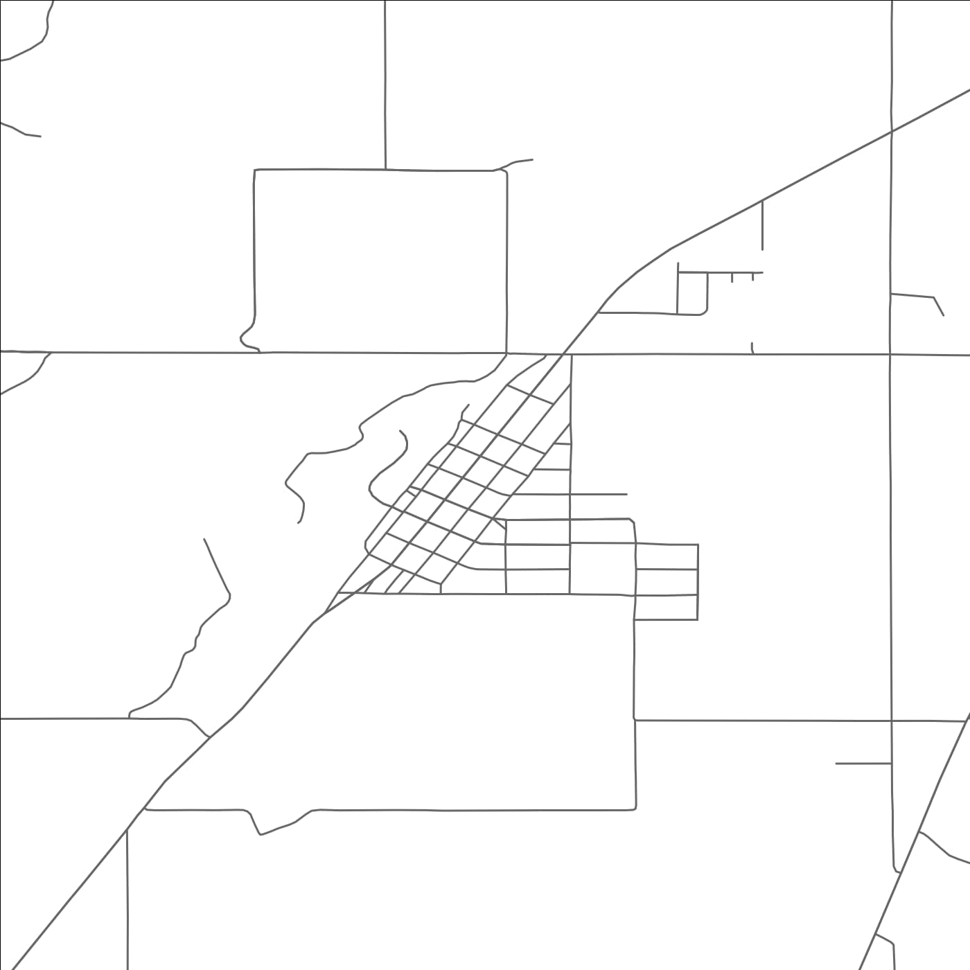 ROAD MAP OF METOLIUS, OREGON BY MAPBAKES