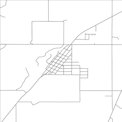 ROAD MAP OF METOLIUS, OREGON BY MAPBAKES