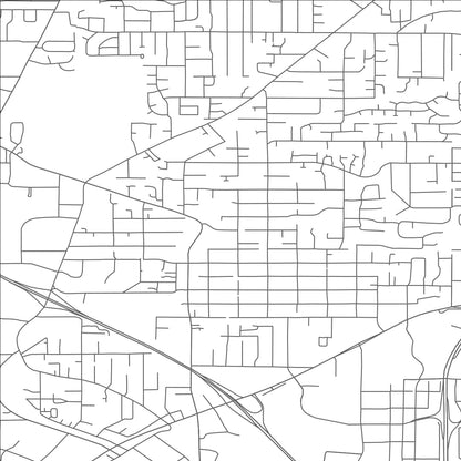 ROAD MAP OF METZGER, OREGON BY MAPBAKES