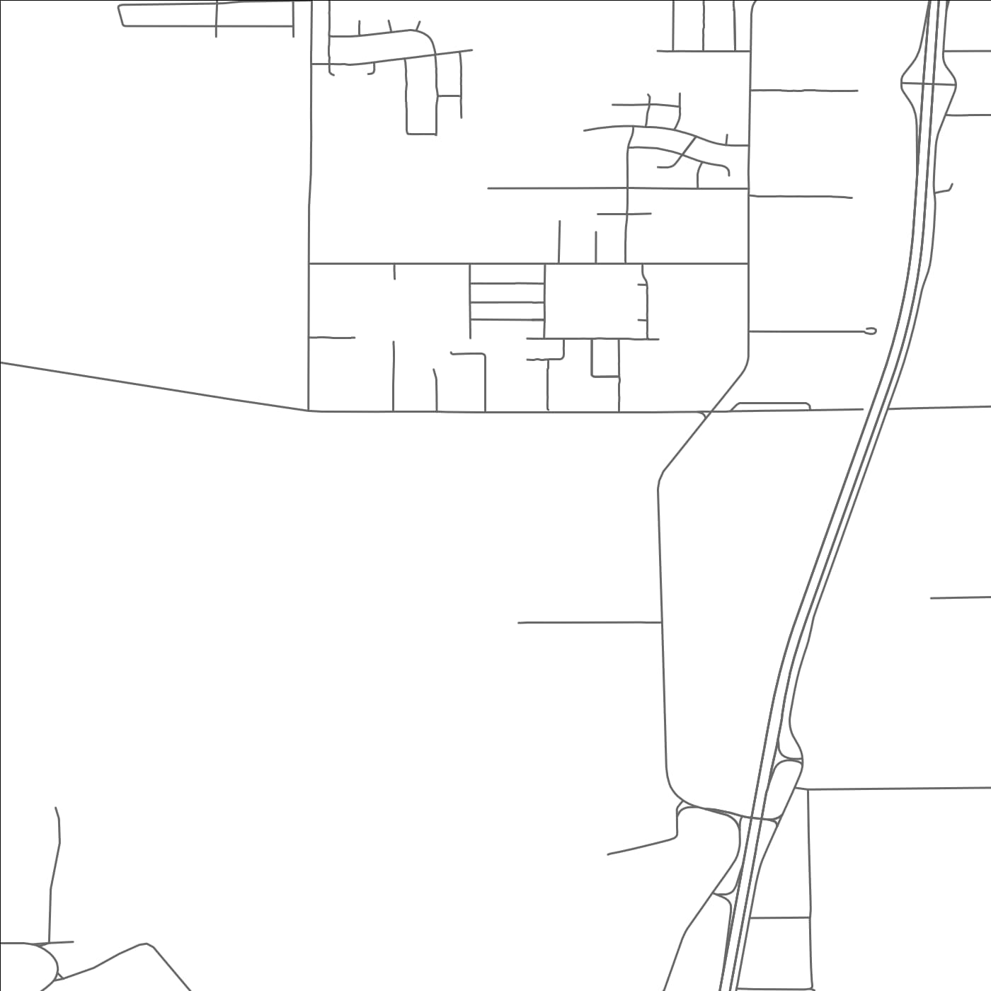 ROAD MAP OF MILLERSBURG, OREGON BY MAPBAKES