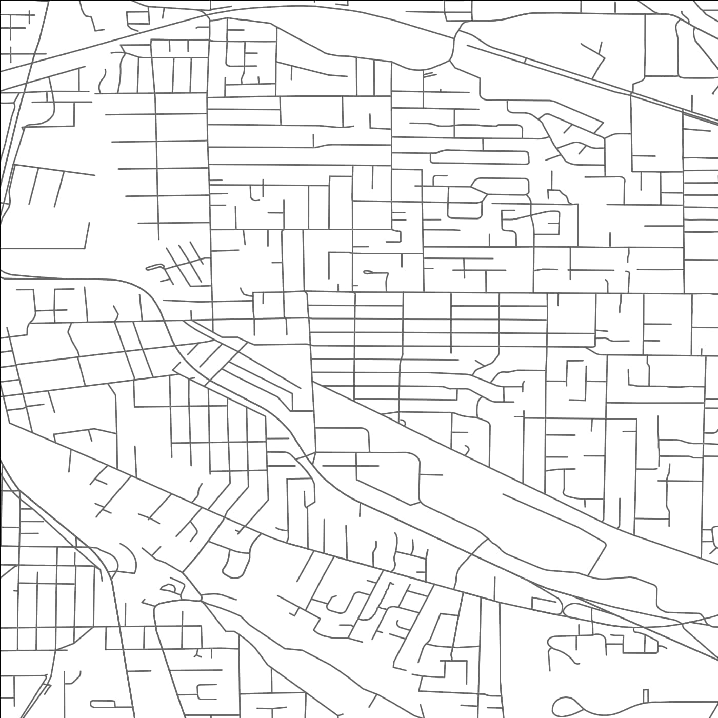 ROAD MAP OF MILWAUKIE, OREGON BY MAPBAKES