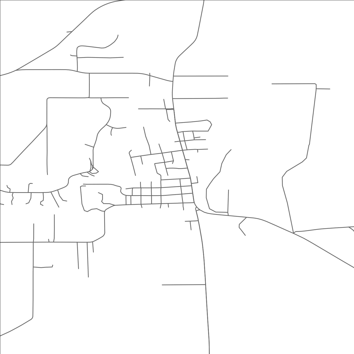 ROAD MAP OF MONROE, OREGON BY MAPBAKES