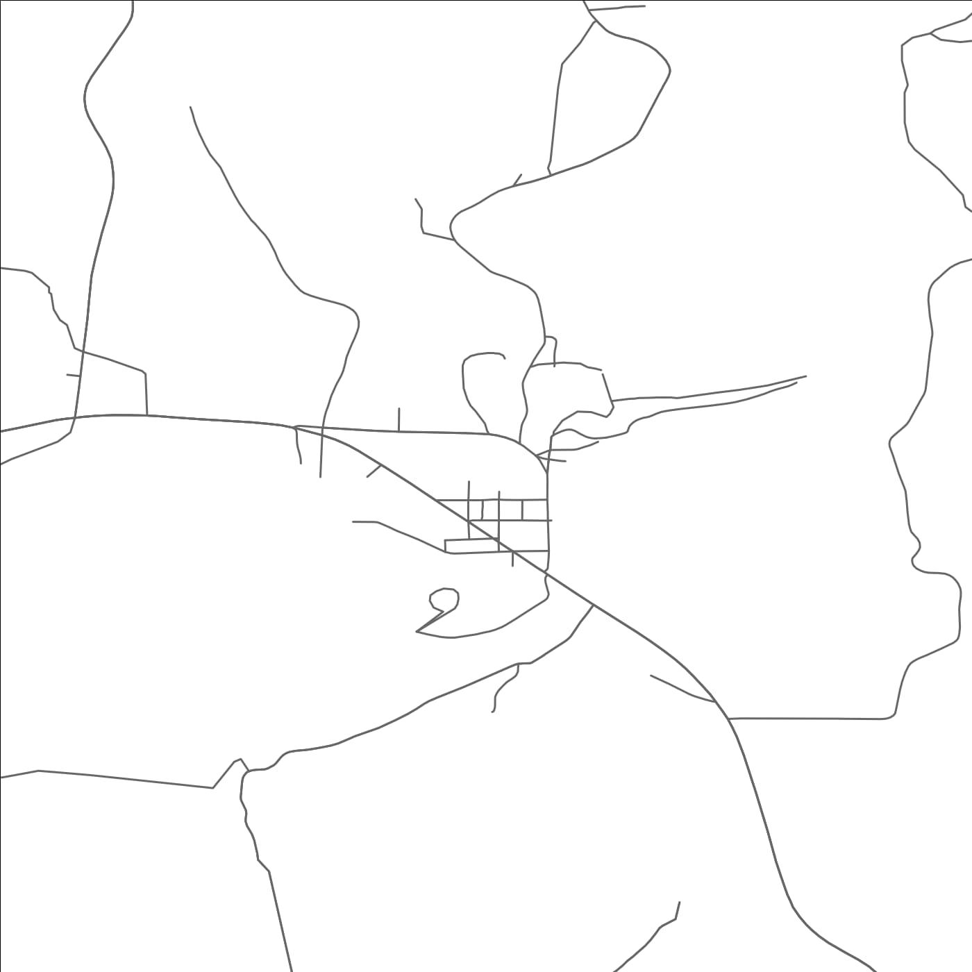 ROAD MAP OF MONUMENT, OREGON BY MAPBAKES