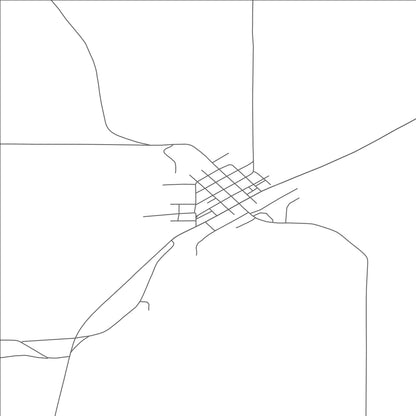 ROAD MAP OF MORO, OREGON BY MAPBAKES