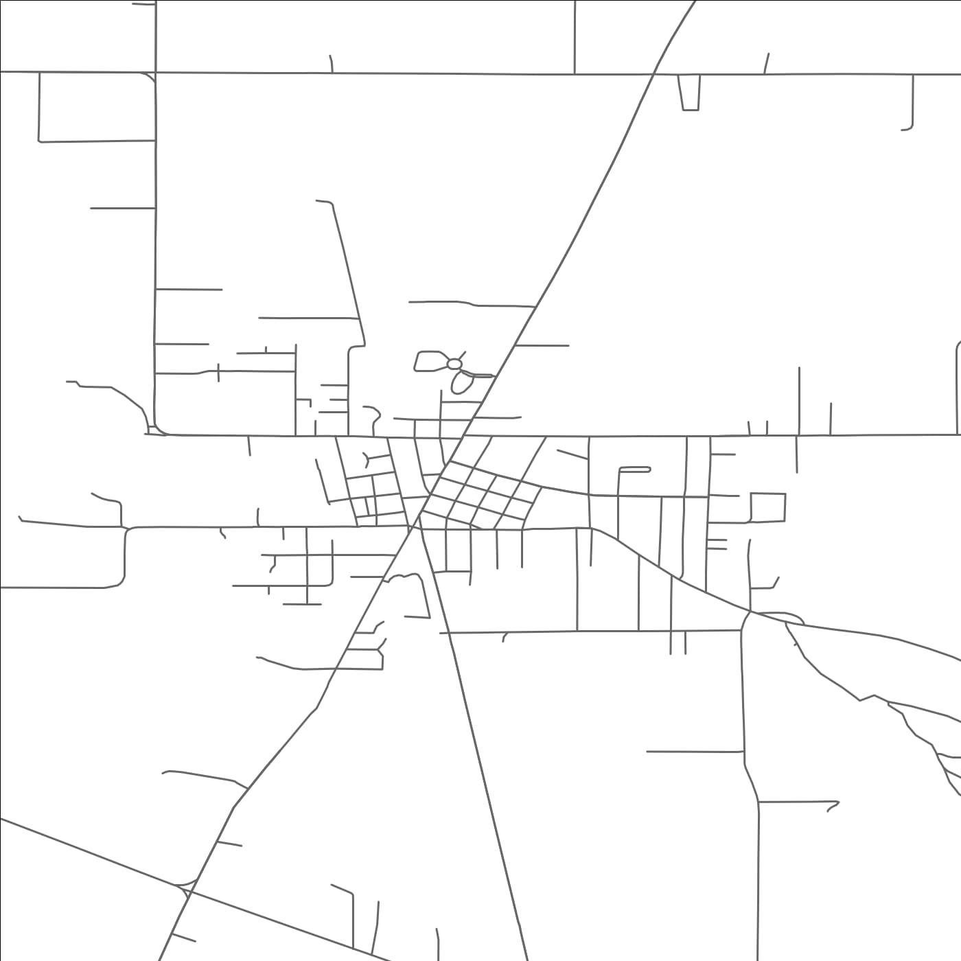 ROAD MAP OF MOUNT ANGEL, OREGON BY MAPBAKES