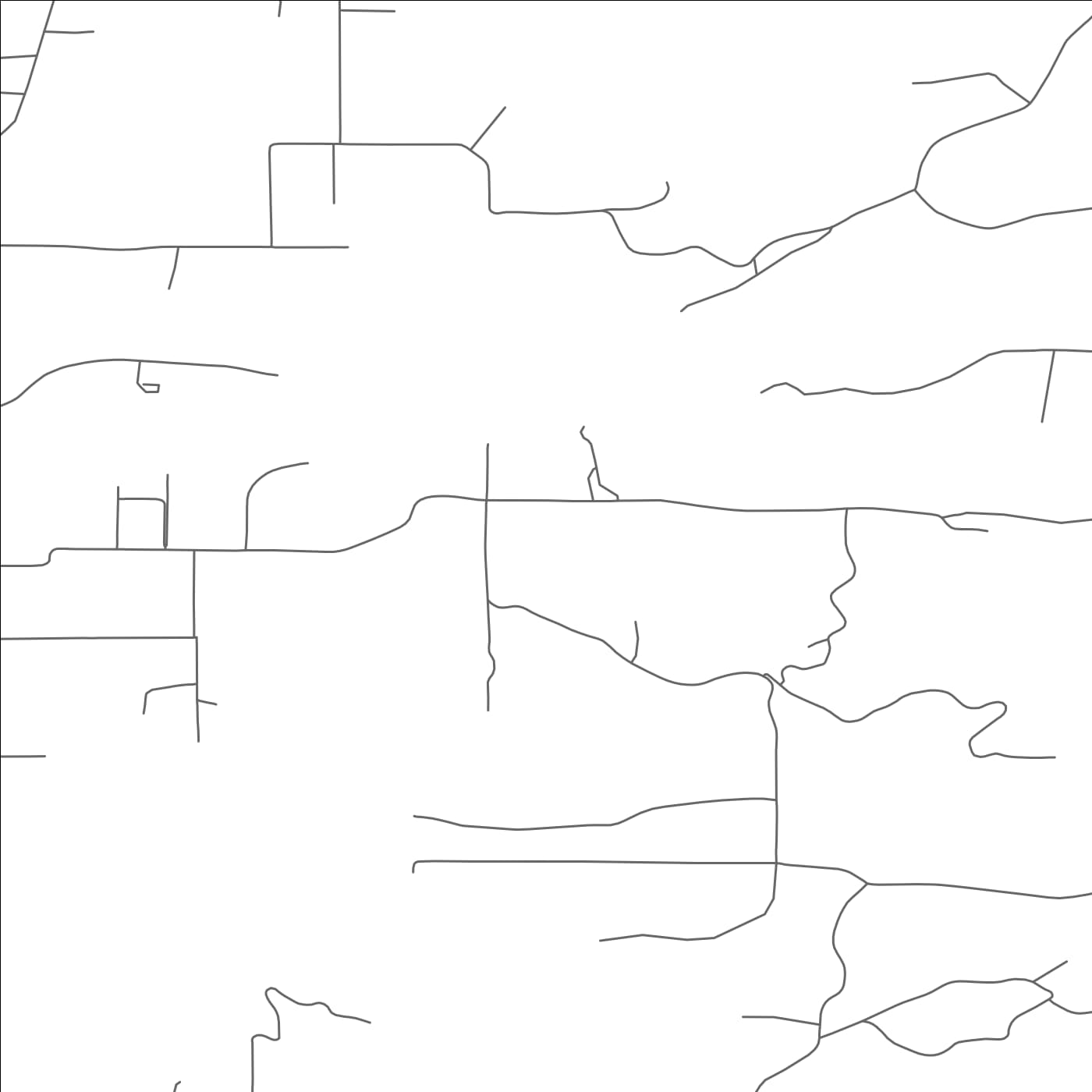 ROAD MAP OF MULINO, OREGON BY MAPBAKES