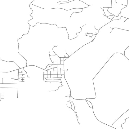 ROAD MAP OF NEHALEM, OREGON BY MAPBAKES