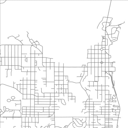 ROAD MAP OF NORTH BEND, OREGON BY MAPBAKES