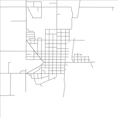 ROAD MAP OF NYSSA, OREGON BY MAPBAKES