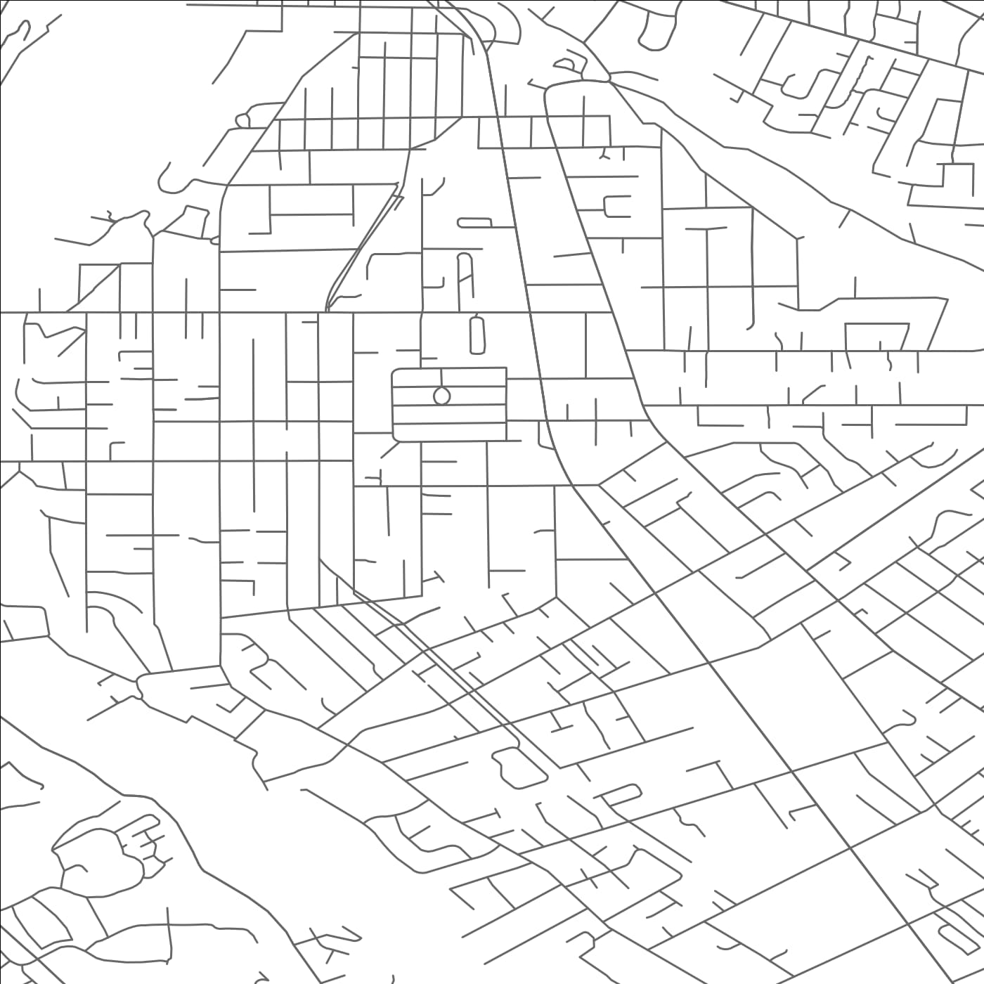 ROAD MAP OF OAK GROVE, OREGON BY MAPBAKES