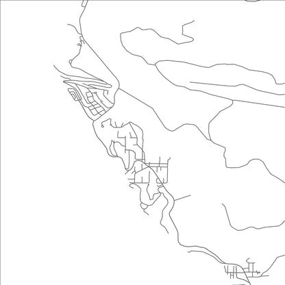 ROAD MAP OF OCEANSIDE, OREGON BY MAPBAKES