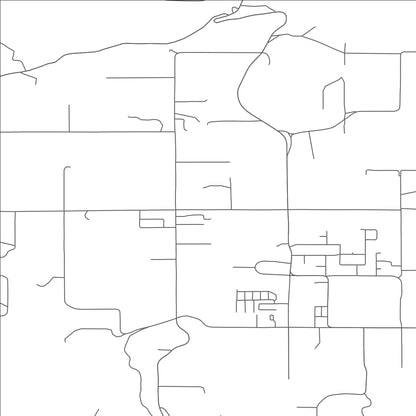 ROAD MAP OF ODELL, OREGON BY MAPBAKES