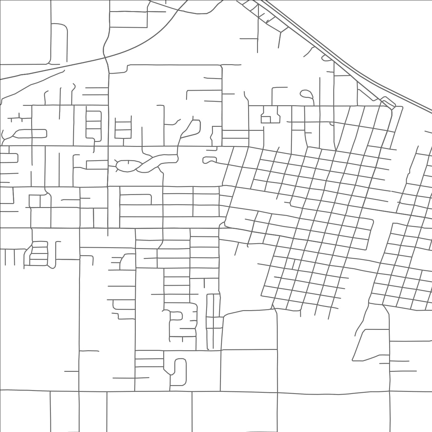 ROAD MAP OF ONTARIO, OREGON BY MAPBAKES