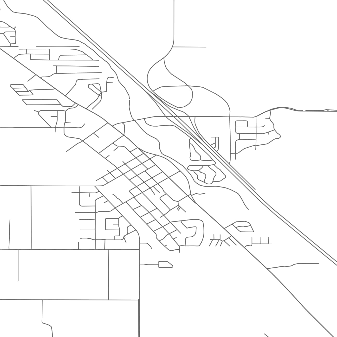 ROAD MAP OF PHOENIX, OREGON BY MAPBAKES