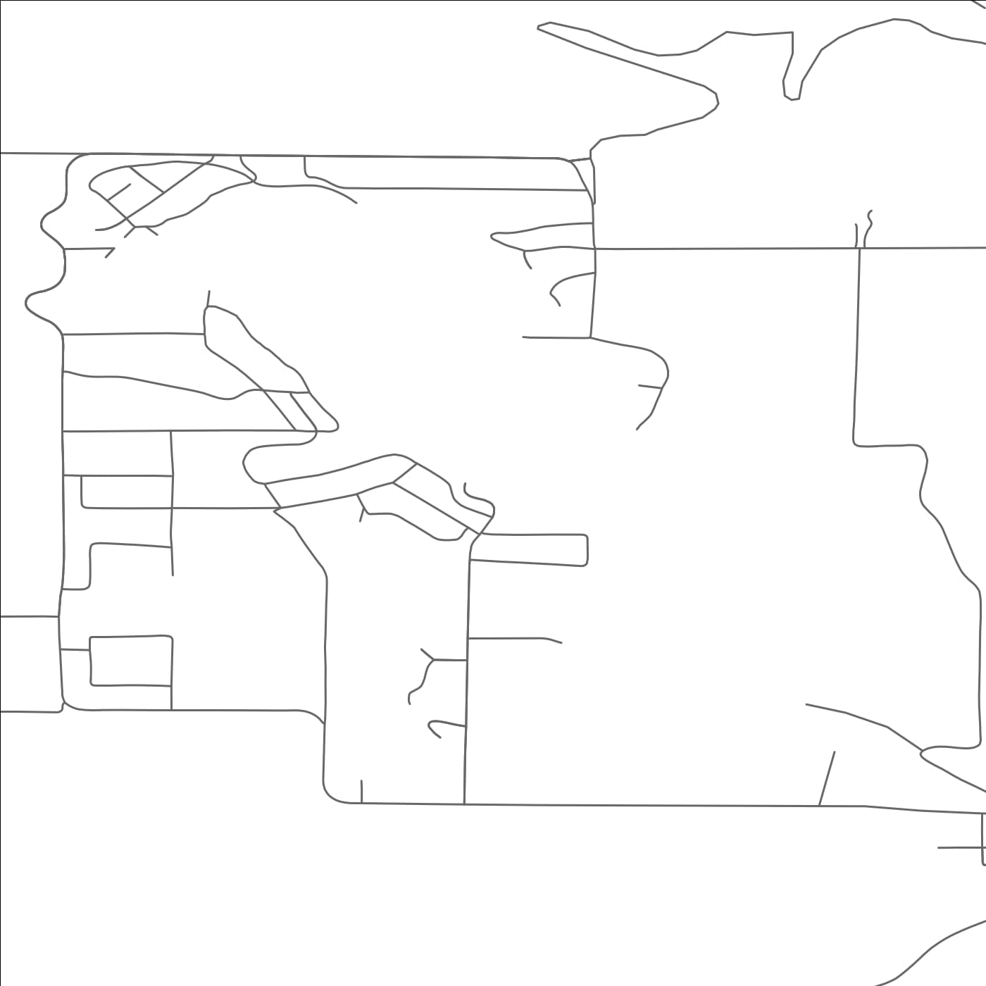 ROAD MAP OF PINE HOLLOW, OREGON BY MAPBAKES