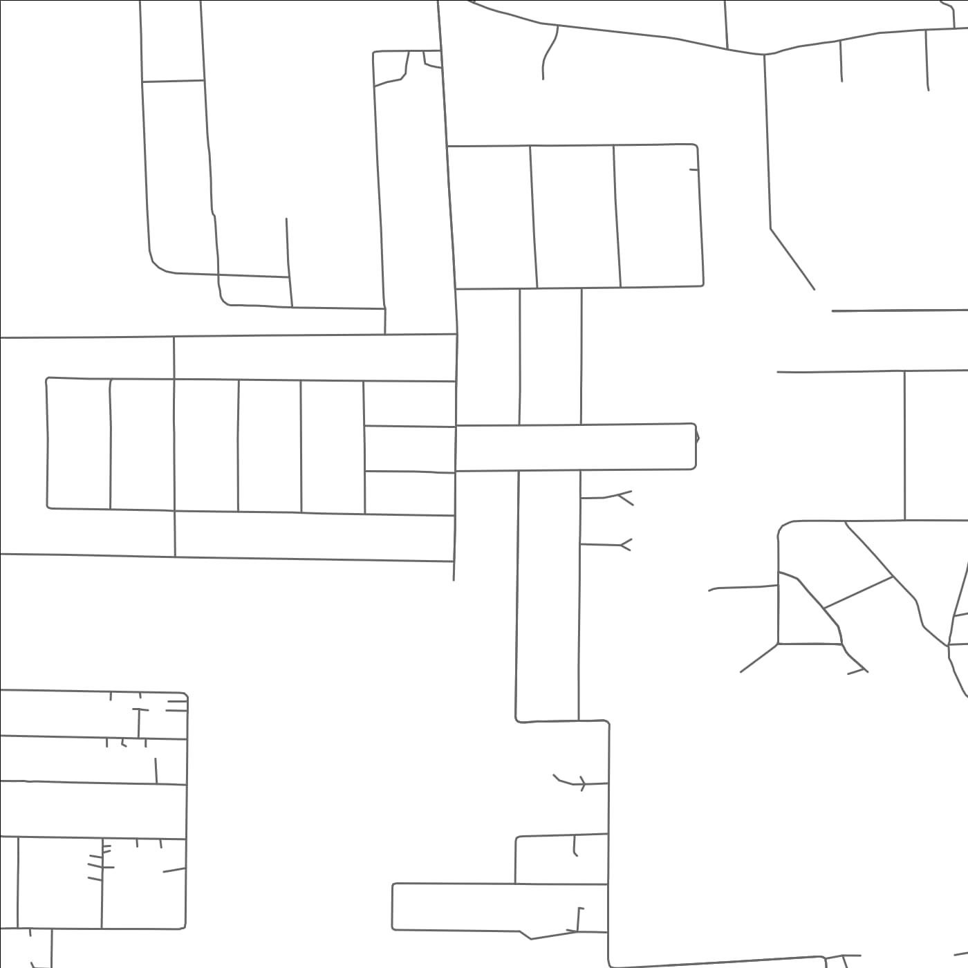 ROAD MAP OF PRINEVILLE, OREGON BY MAPBAKES