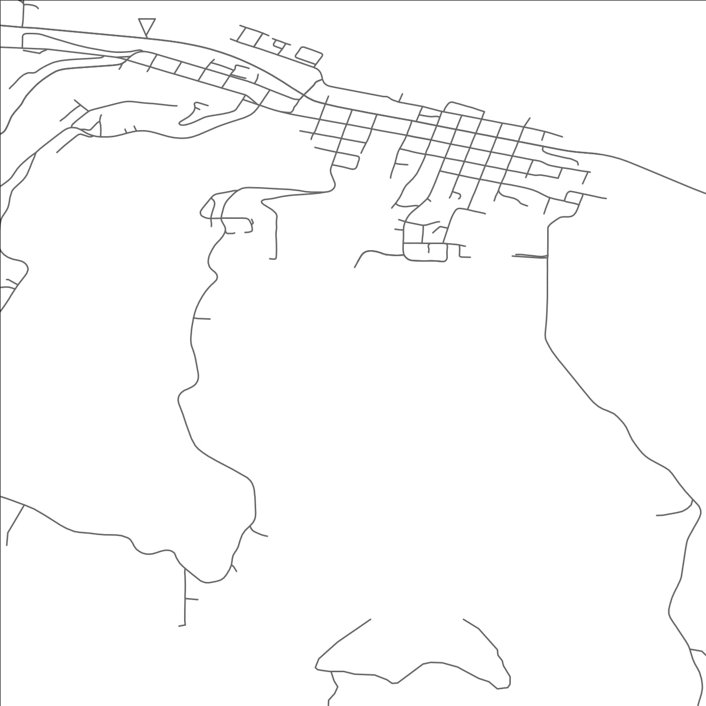 ROAD MAP OF RAINIER, OREGON BY MAPBAKES