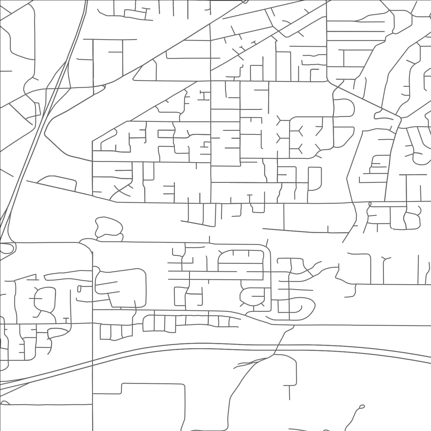 ROAD MAP OF RIVERGROVE, OREGON BY MAPBAKES