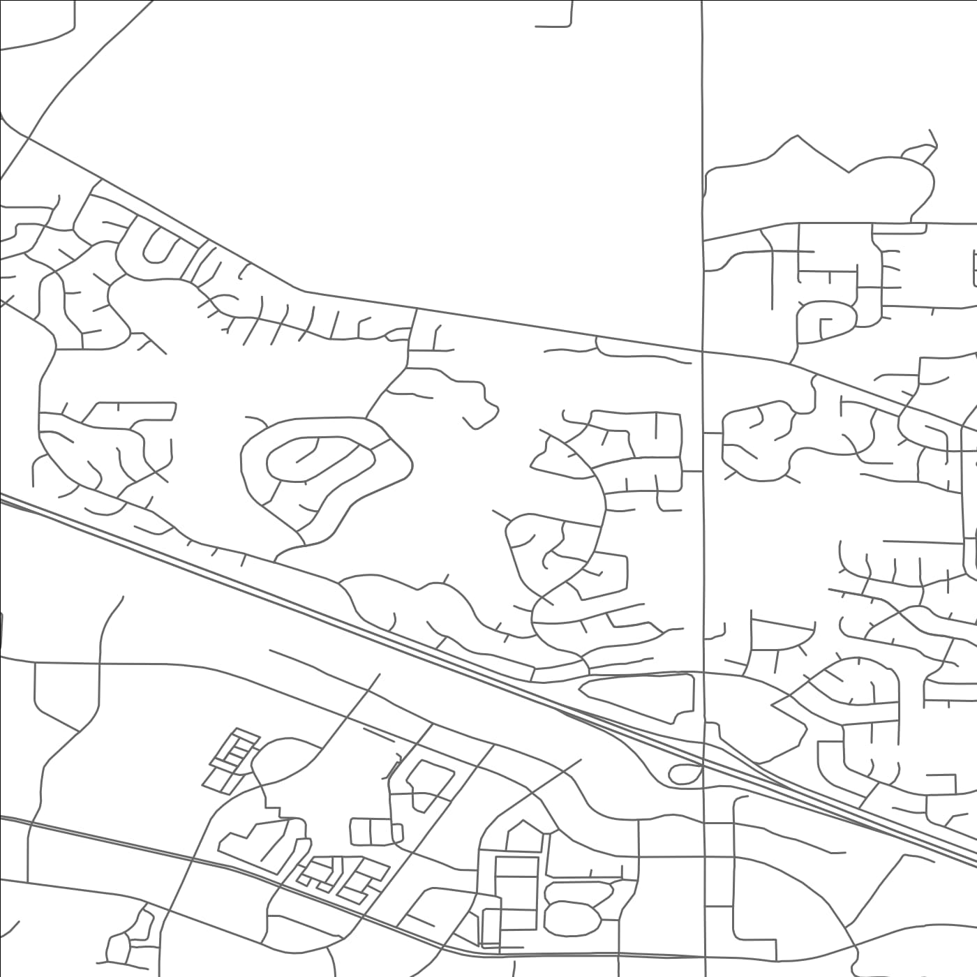 ROAD MAP OF ROCKCREEK, OREGON BY MAPBAKES