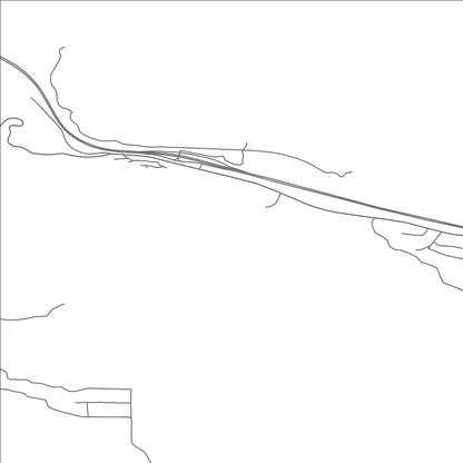 ROAD MAP OF ROWENA, OREGON BY MAPBAKES