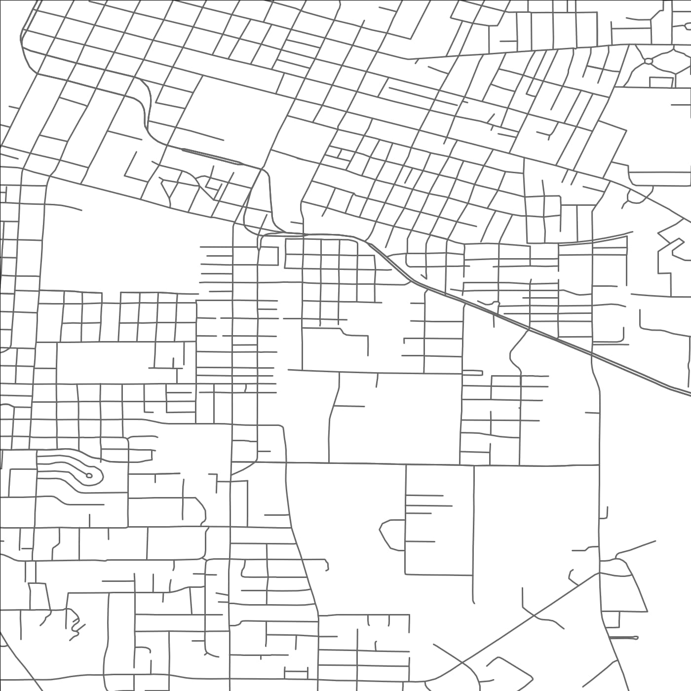 ROAD MAP OF SALEM, OREGON BY MAPBAKES