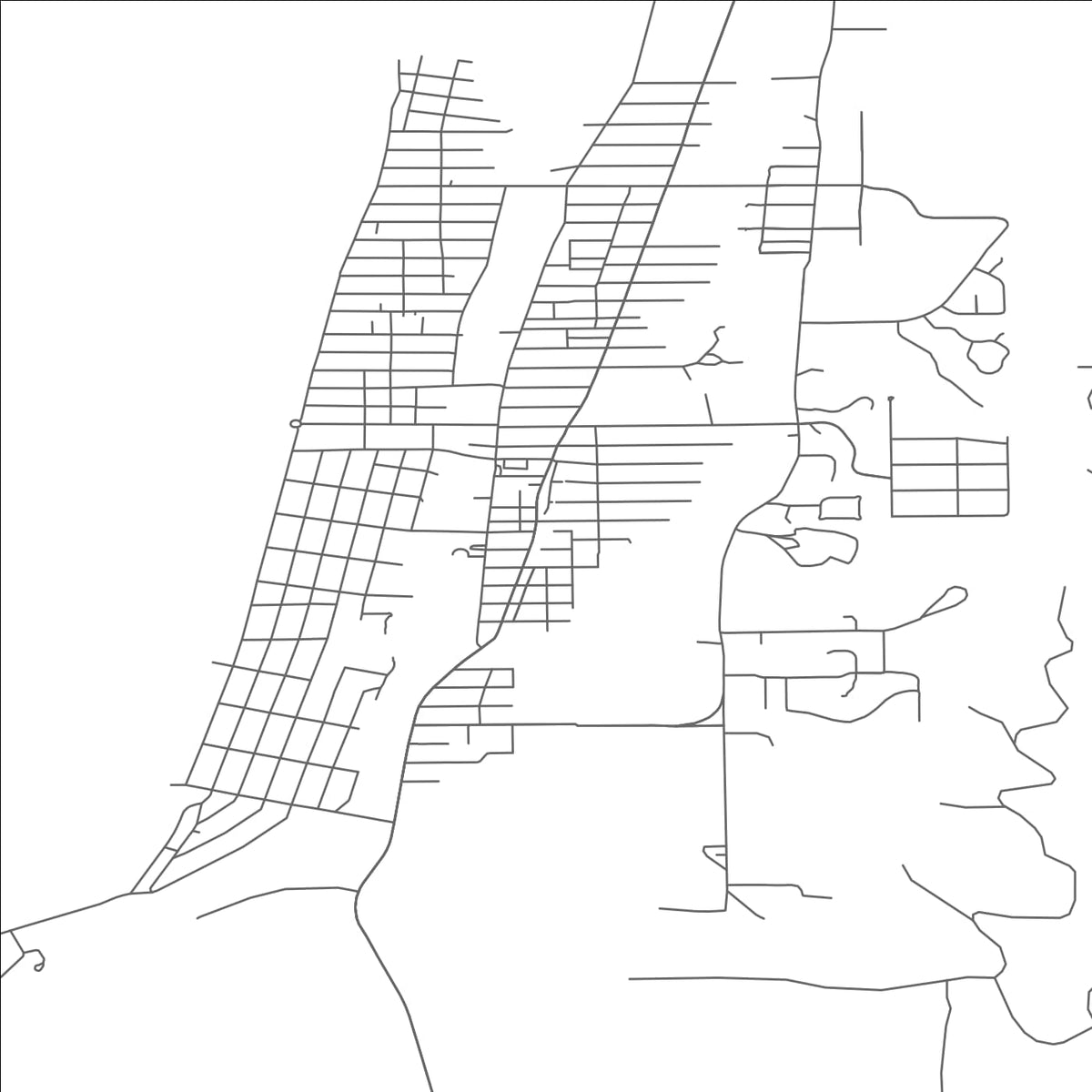 ROAD MAP OF SEASIDE, OREGON BY MAPBAKES