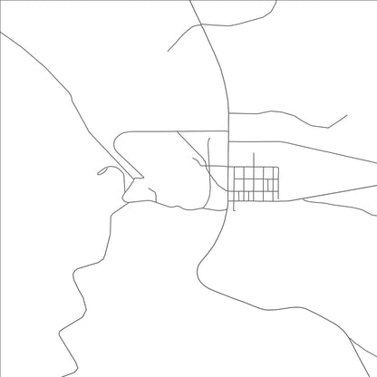 ROAD MAP OF SENECA, OREGON BY MAPBAKES