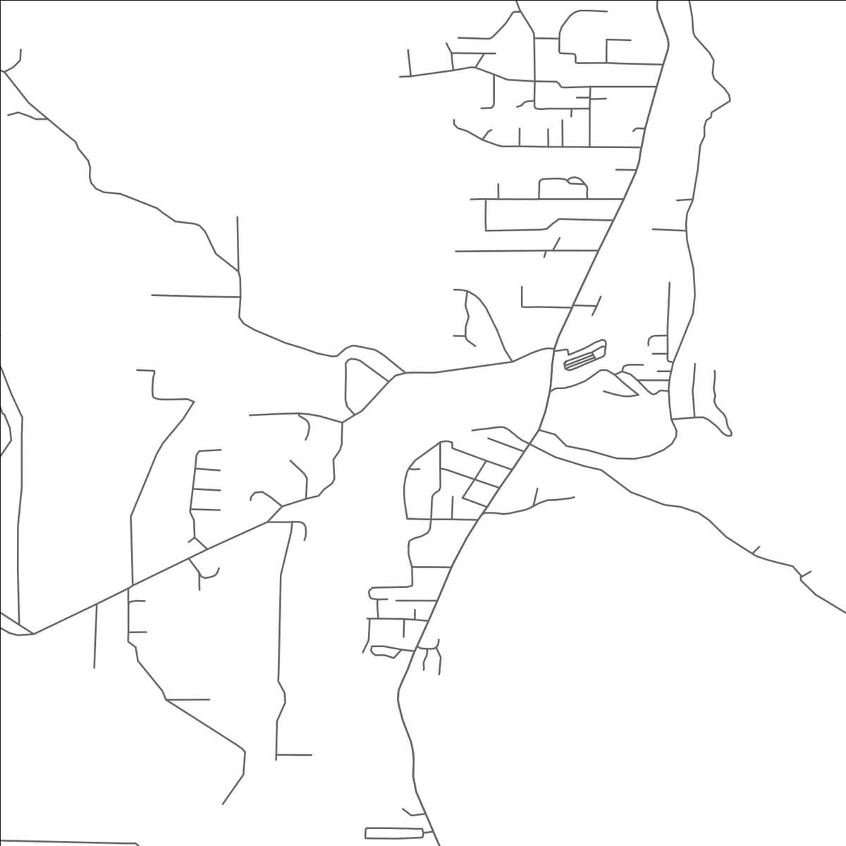 ROAD MAP OF SHADY COVE, OREGON BY MAPBAKES