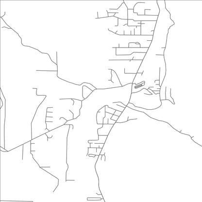 ROAD MAP OF SHADY COVE, OREGON BY MAPBAKES