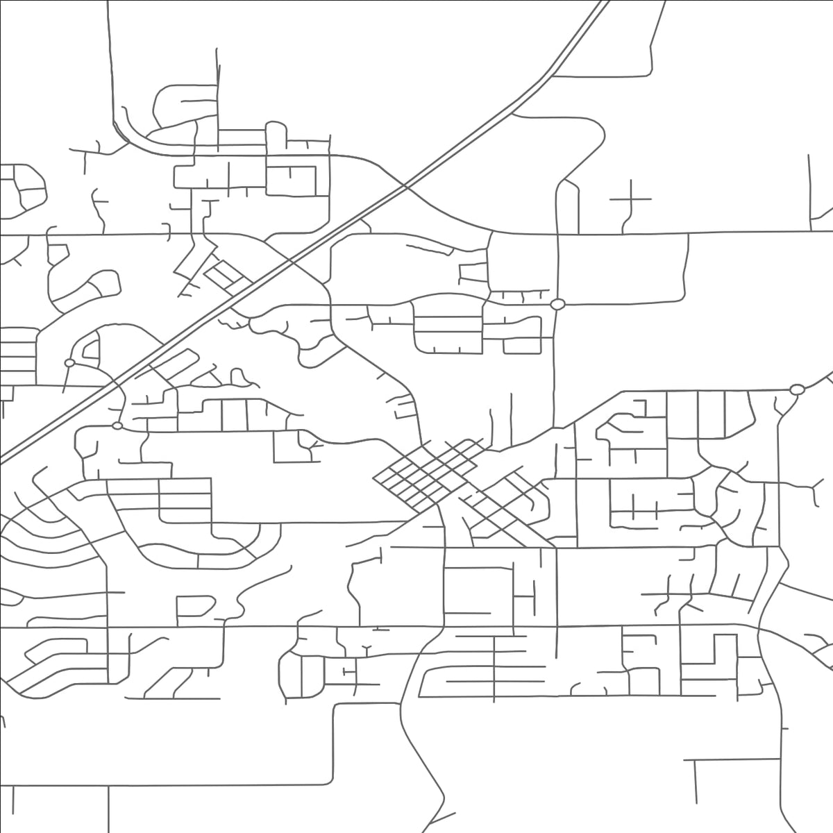 ROAD MAP OF SHERWOOD, OREGON BY MAPBAKES
