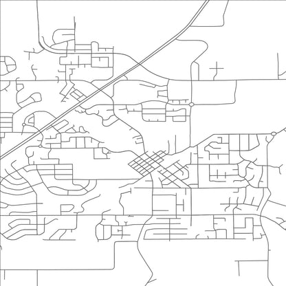 ROAD MAP OF SHERWOOD, OREGON BY MAPBAKES