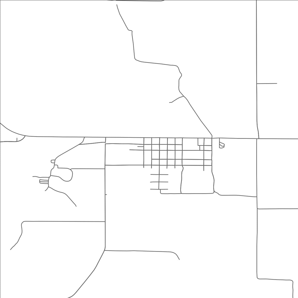 ROAD MAP OF SILVER LAKE, OREGON BY MAPBAKES