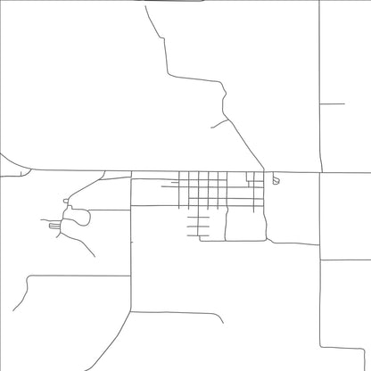 ROAD MAP OF SILVER LAKE, OREGON BY MAPBAKES