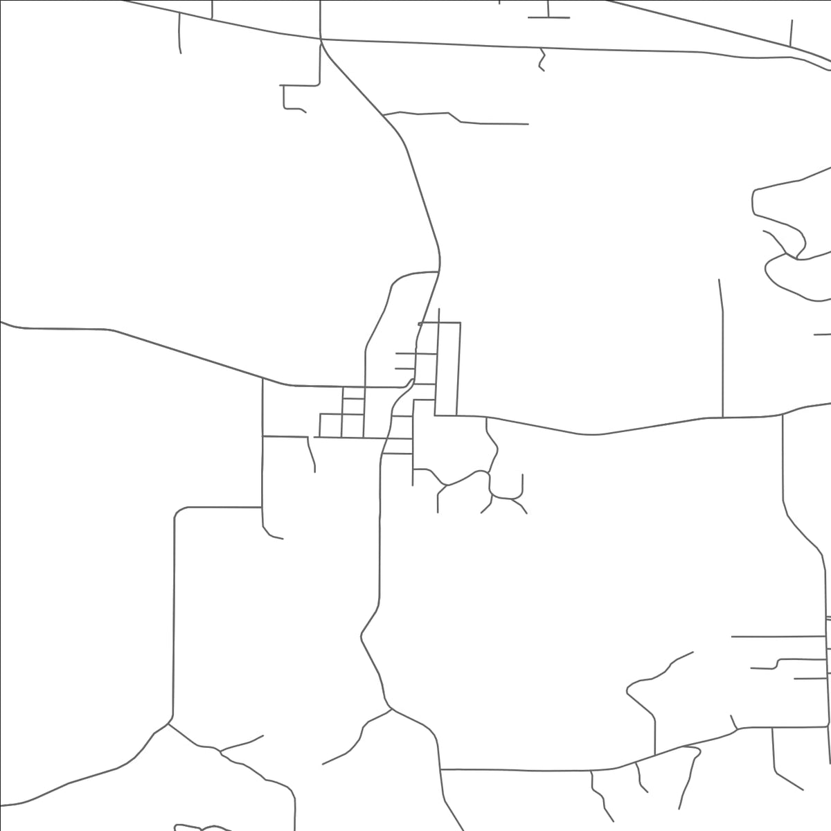 ROAD MAP OF SODAVILLE, OREGON BY MAPBAKES