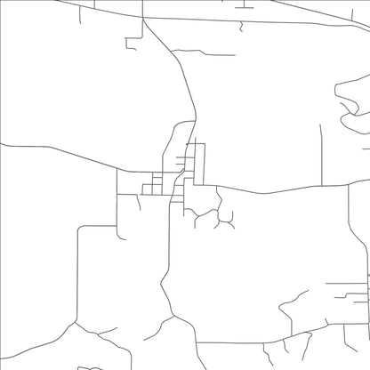 ROAD MAP OF SODAVILLE, OREGON BY MAPBAKES