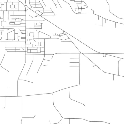 ROAD MAP OF SOUTH LEBANON, OREGON BY MAPBAKES