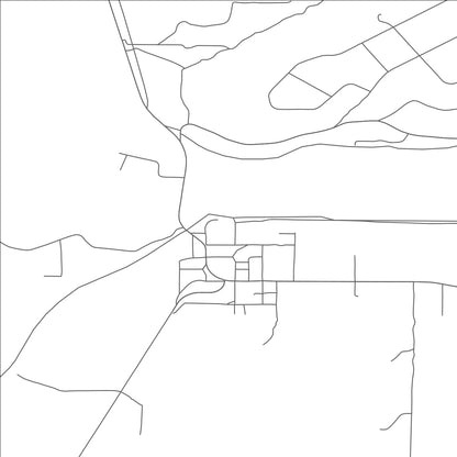 ROAD MAP OF SPRAGUE RIVER, OREGON BY MAPBAKES