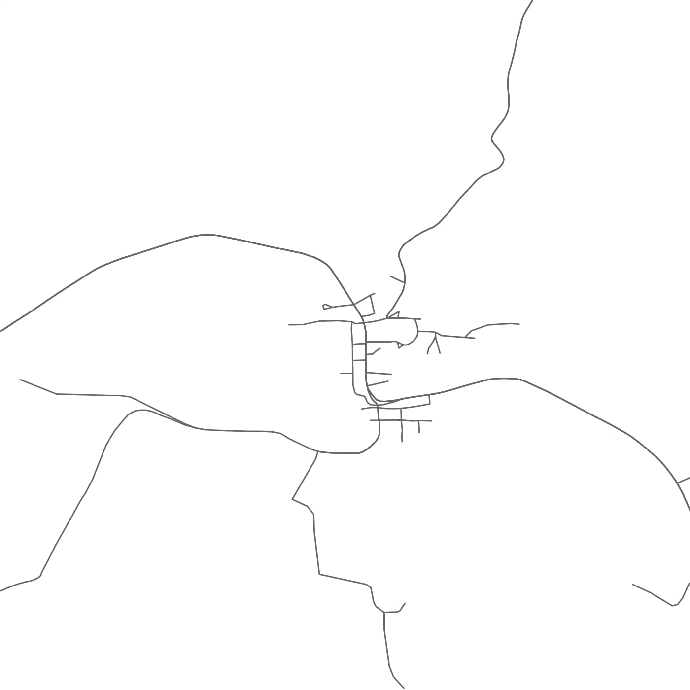 ROAD MAP OF SPRAY, OREGON BY MAPBAKES