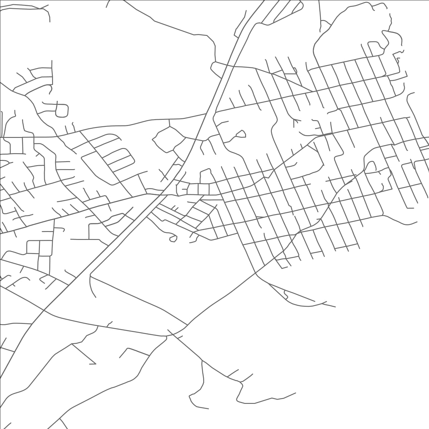 ROAD MAP OF ST. HELENS, OREGON BY MAPBAKES