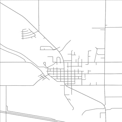 ROAD MAP OF STANFIELD, OREGON BY MAPBAKES