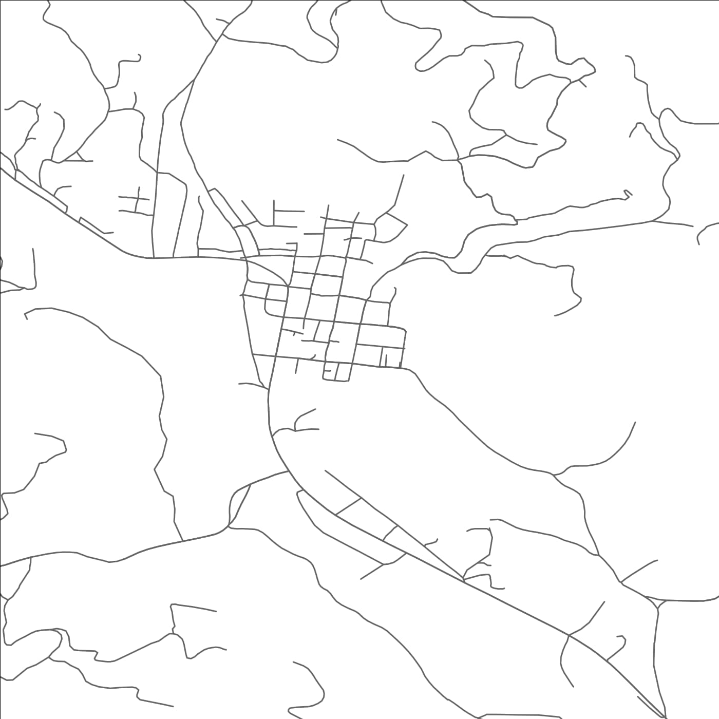 ROAD MAP OF SUMPTER, OREGON BY MAPBAKES